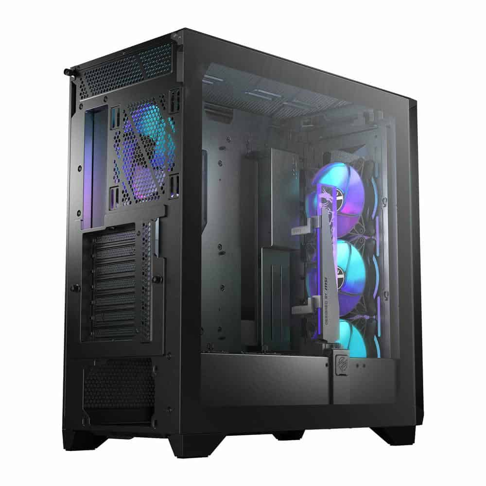 (image for) MSI MPG GUNGNIR 300R Airflow Black Mid Tower Tempered Glass PC Gaming Case